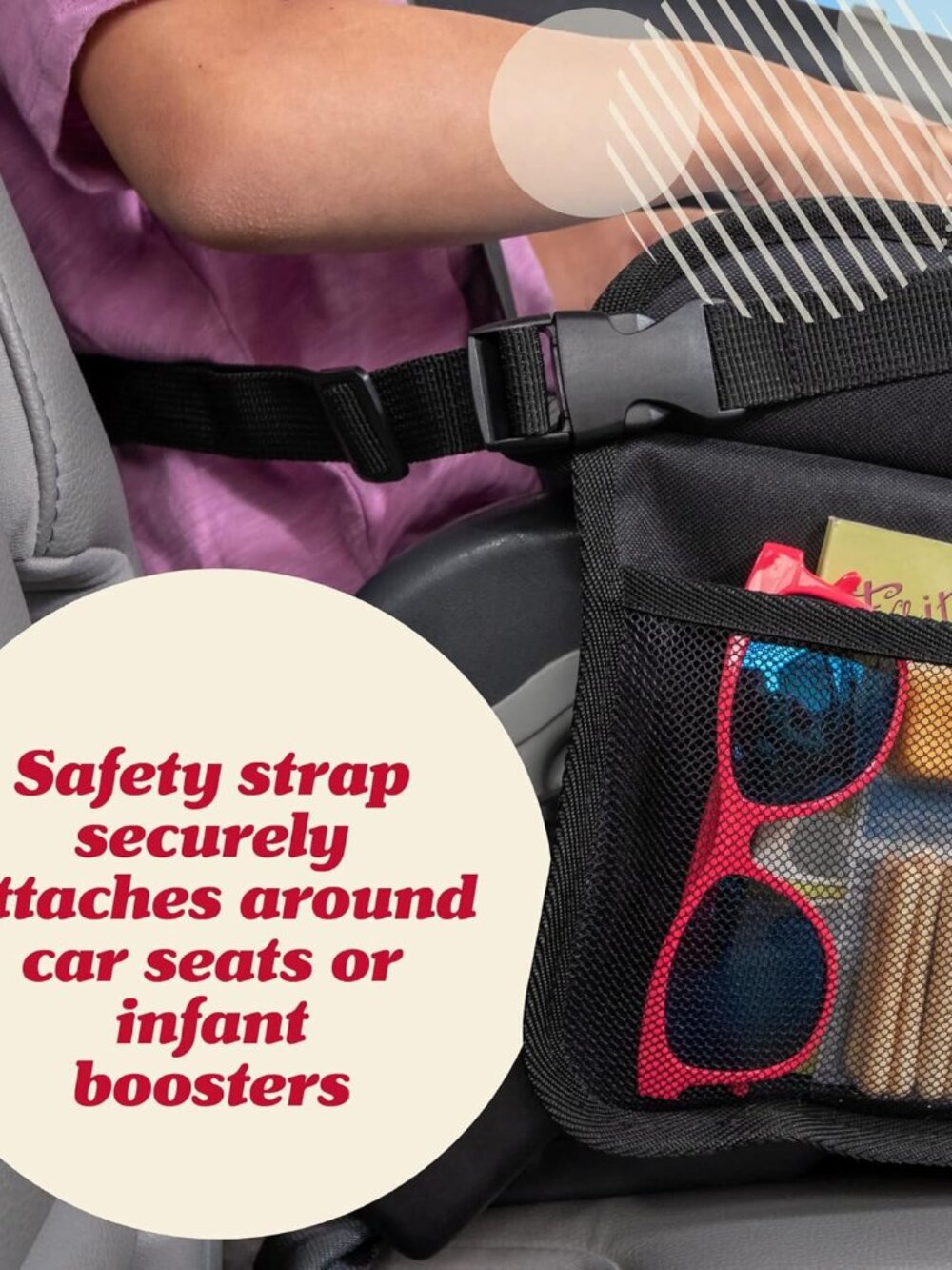 Kids Travel Tray for Car - Road Trip Essentials for Kids - Car Seat Tray for Tod - Picture 7 of 9